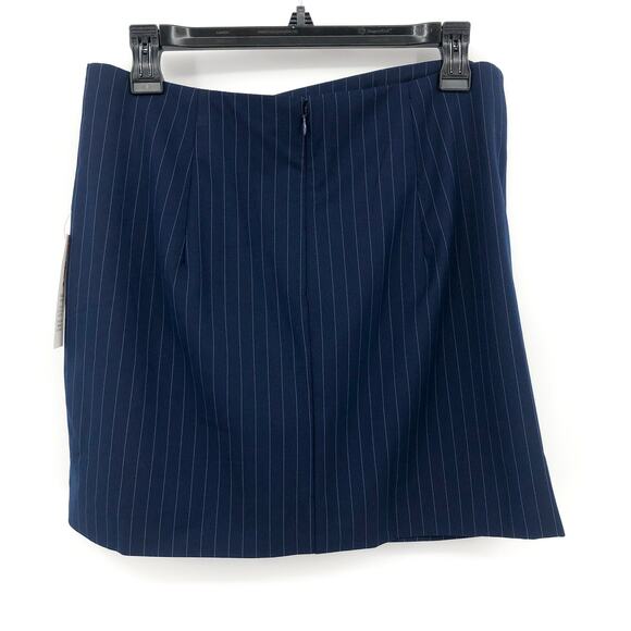 BARDOT Women's Layton Pin Stripe Mini Skirt Large US 8 Navy Blue NWT - Picture 8 of 13
